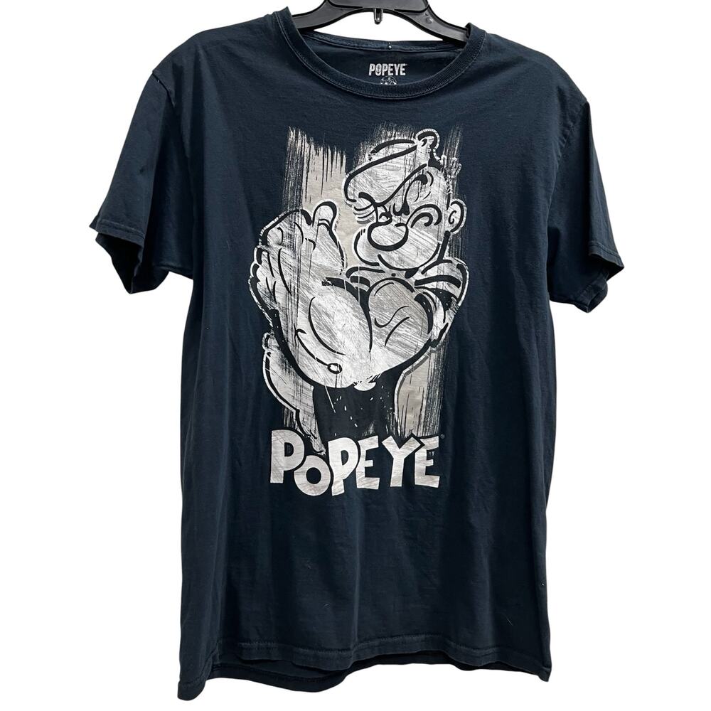Popeye the Sailor Man distressed thrashed tee sz M
